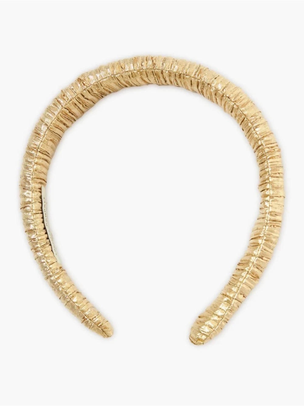 Lord let Randall Gold Marina Puffy Headband